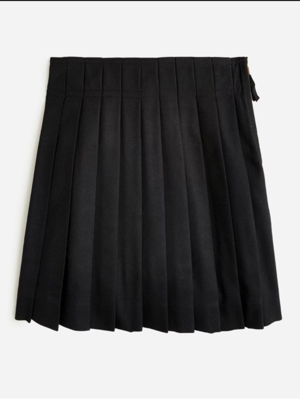 NWT J.Crew|Crewcuts Black Pleated Girl’s Skirt